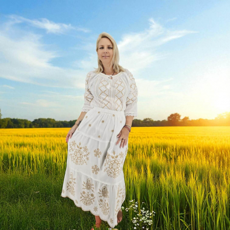 Елегантен комплект: Блуза и пола 35 [3]