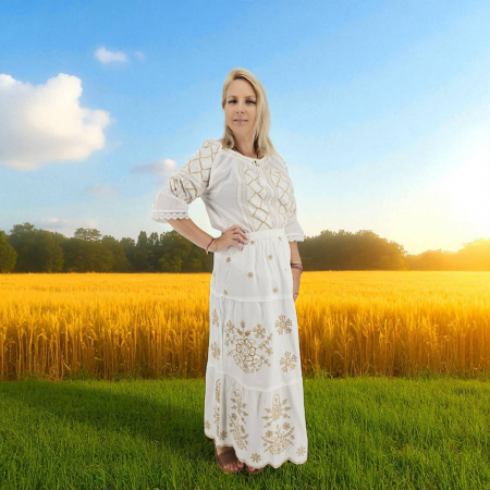 Елегантен комплект: Блуза и пола 35 [1]