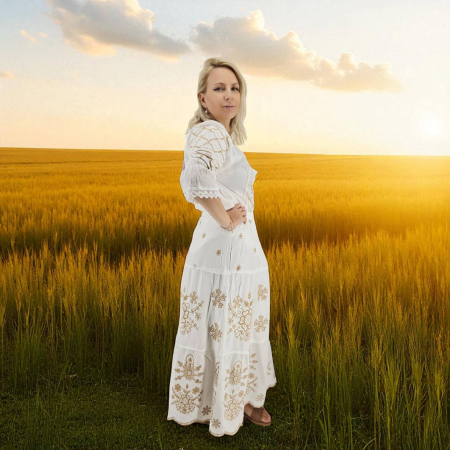 Елегантен комплект: Блуза и пола 35 [4]