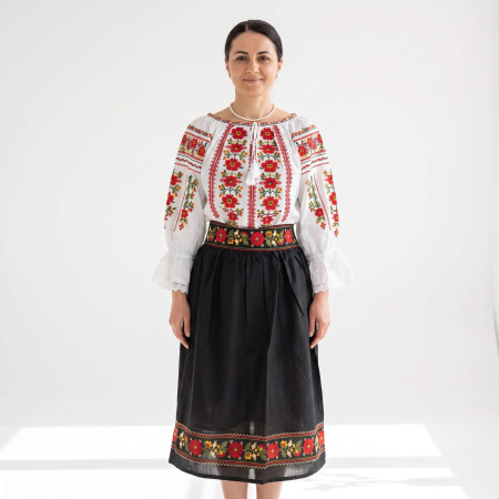 Costume populare - Set traditional format din ie si fusta 55