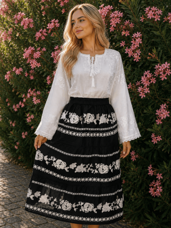Costume populare - Set traditional format din ie si fusta 63