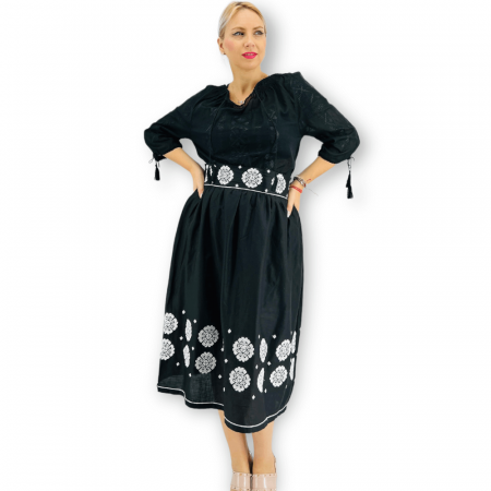 Costume populare - Set traditional format din ie si fusta V