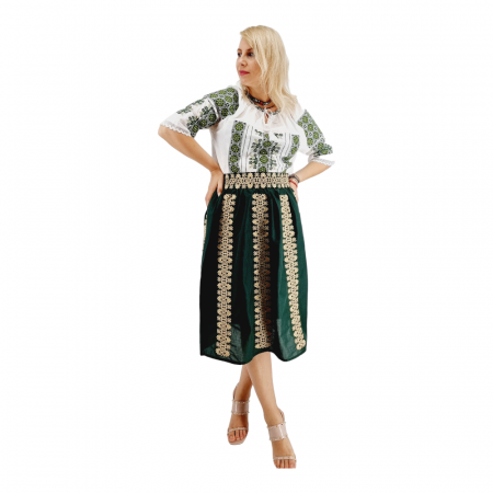 Costume populare - Set traditional format din ie si fusta XIX