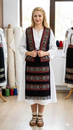 Copii - Set vesta si fote traditional Suzana