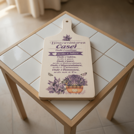 Daruri - Tocator din lemn „Binecuvantarea Casei”  35x15