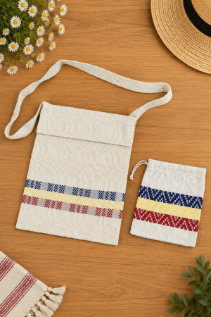 Accesorii - Traista Populara Tesut - Tricolor