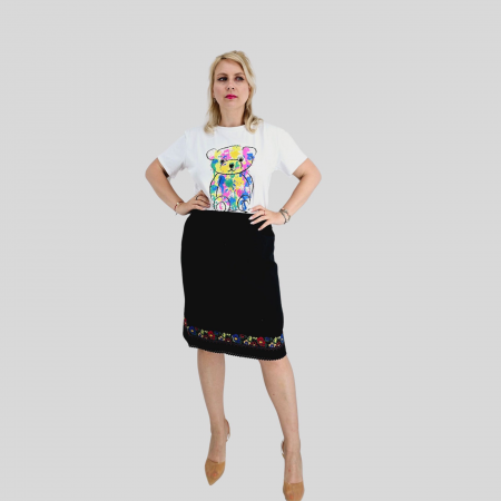 Tricouri - Tricou Dama Ursulet alb