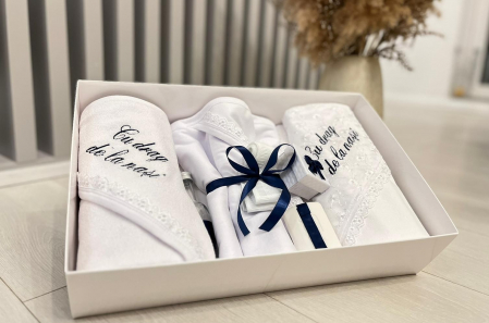 Trusou Botez Brodat cu fir bleumarin [2]