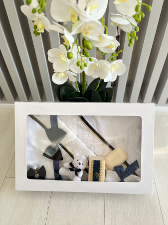 Trusou Botez format din 9 piese cu funda Bleumarin [1]