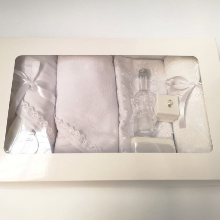 Trusou Botez Brodat cu fir alb [2]