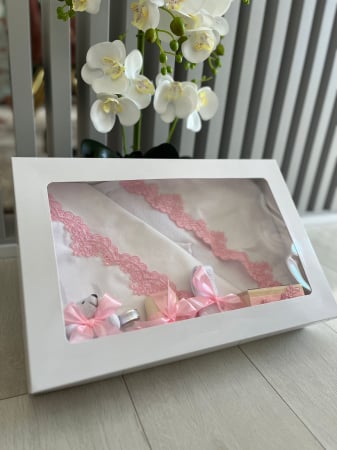 Trusou Botez format din 9 piese cu Ursulet - Roz [4]