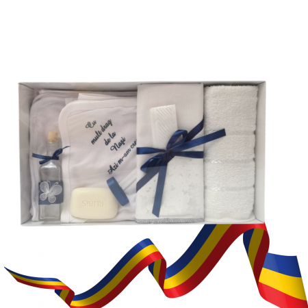 Trusou pentru Botez format din 7 piese - Bleumarin [0]