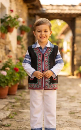 Copii - Vesta broderie pentru baietei Sile