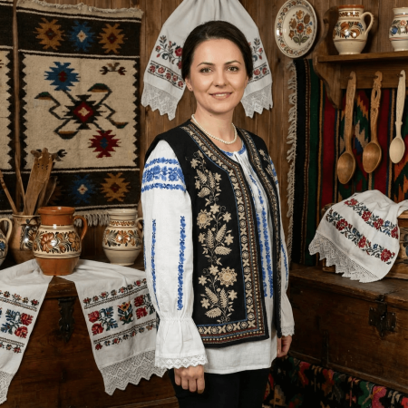 Veste - Vesta din catifea traditionala Carmen 6