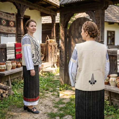 Veste - Vesta din stofa traditionala Lucia 2