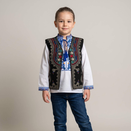 Copii - Vesta traditionala pentru copii cu broderie colorata Marin 8