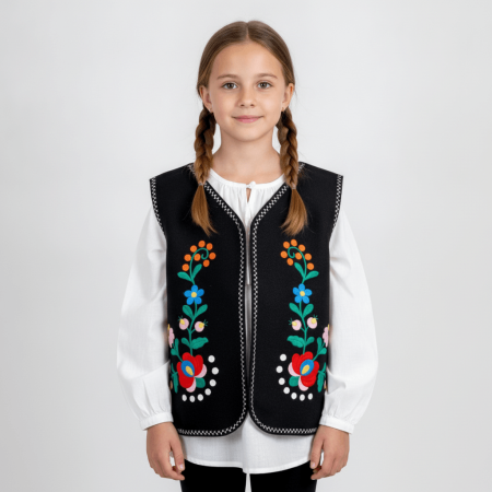 Veste - Vesta traditionala copii negru 4