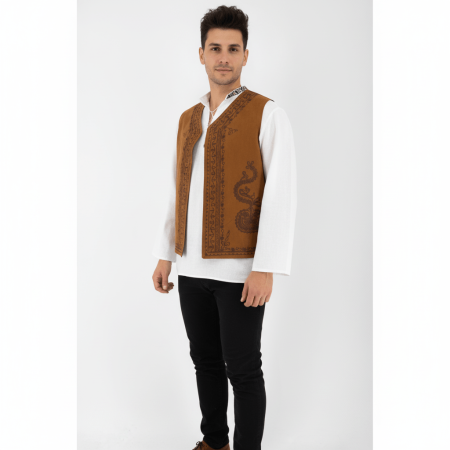 Veste - Vesta traditionala Paul - Piele Intoarsa