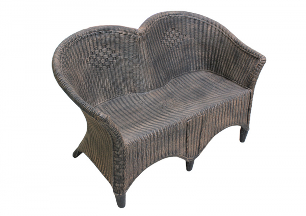 Canapea 2 locuri din PE, imitație ratan, model Canapea RATTAN [2]