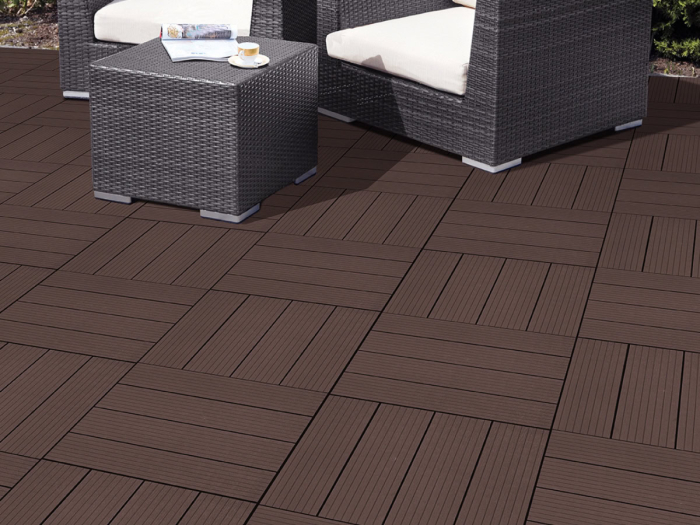 Dale terasa din compozit, model Cosmo, 45cmx45cm, culoare mocha [2]