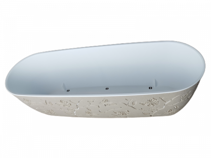 Ghiveci modern Fluture 3D oval L [2]