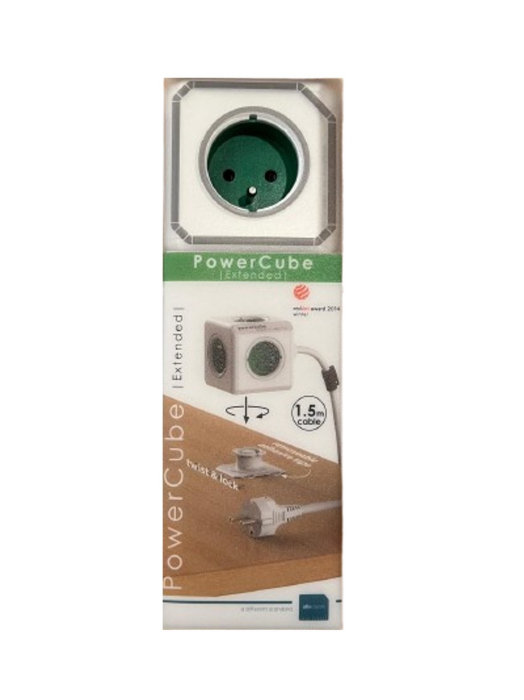 Prelungitor Powercube Extended 1300GN, 5 prize, alb/verde, 1.5m [5]