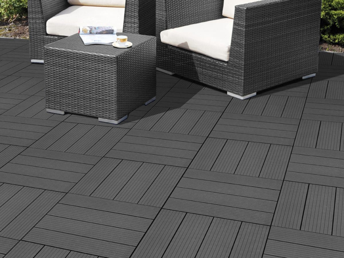 Dale terasa din compozit, model Cosmo Extreme, 45cmx45cm, culoare antracit [6]