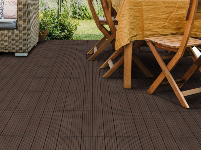 Set 6 dale terasa din compozit, model Cosmo, 30cmx30cm, culoare mocha [3]