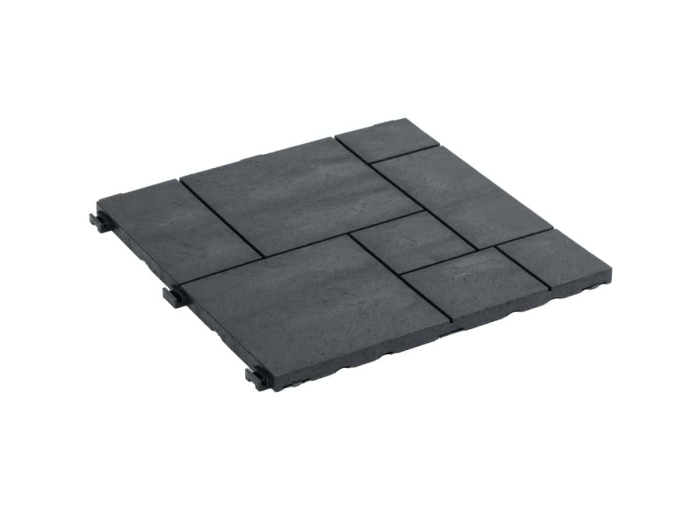 Set 6 dale terasa din compozit, model Mozaic 30cmx30cm, culoare antracit [4]