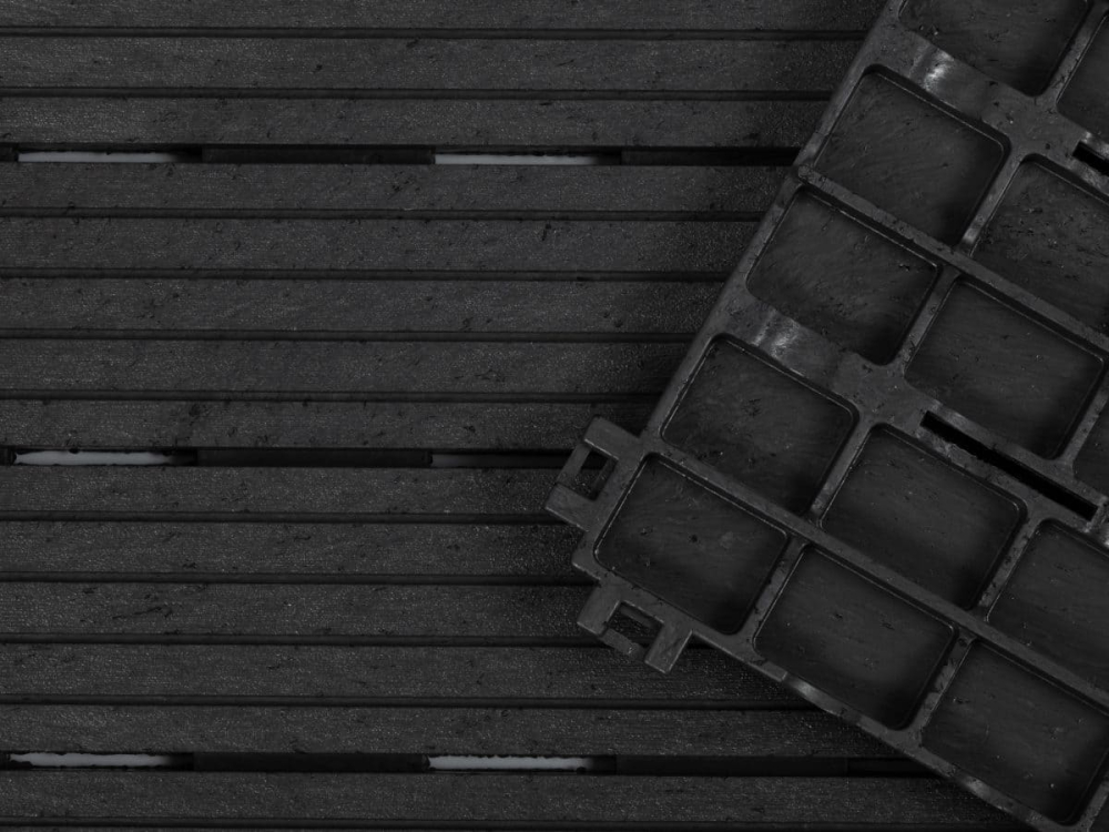 Set 6 dale terasa din compozit, model Cosmopolitan, 30cmx30cm, culoare antracit [5]