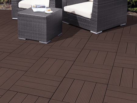 Dale terasa din compozit, model Cosmo, 45cmx45cm, culoare mocha [1]