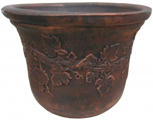 Ghivece clasic & vintage - Ghiveci PE clasic, rotund, imitație ceramică, model VINY