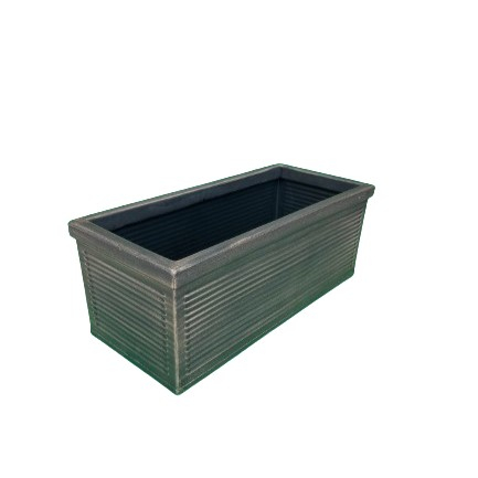 Ghivece moderne CUBO - Ghiveci PE modern, dreptunghiular, imitație ceramică, model  LINE XL