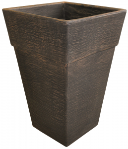 Ghivece moderne CUBO - Ghiveci PE modern, pătrat, imitație ceramică, model QUADRO M