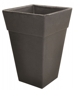 Ghivece moderne CUBO - Ghiveci PE modern, pătrat, imitație ceramică, model QUADRO S