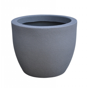 Ghivece moderne RONDO - Ghiveci PE modern, rotund, imitație piatră, model RUMBA S