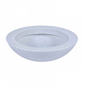 Ghivece moderne RONDO - Ghiveci PE minimalist, rotund, imitație granit, model BALLET 600
