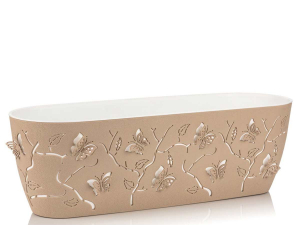 Ghivece 3D - Ghiveci modern Fluture 3D oval L
