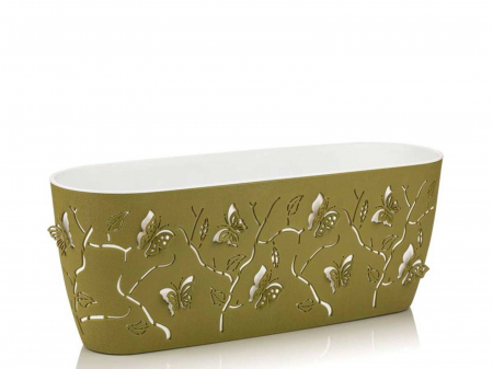 Ghivece 3D - Ghiveci modern Fluture 3D oval S