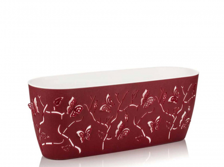 Ghivece 3D - Ghiveci modern Fluture 3D oval S