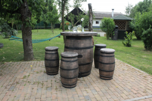 Masă din PE, imitație butoiaș, model BAR [1]
