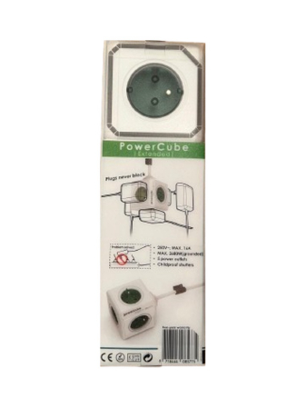 Prelungitor Powercube Extended 1300GN, 5 prize, alb/verde, 1.5m [6]