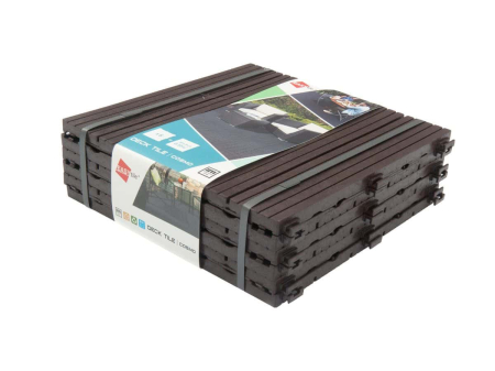 Set 6 dale terasa din compozit, model Cosmo, 30cmx30cm, culoare mocha [5]