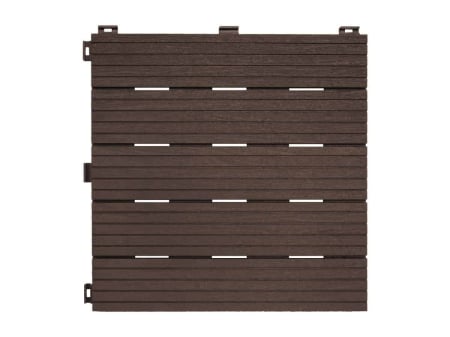 Pardoseli terase si gradina - Set 6 dale terasa din compozit, model Cosmo, 30cmx30cm, culoare mocha