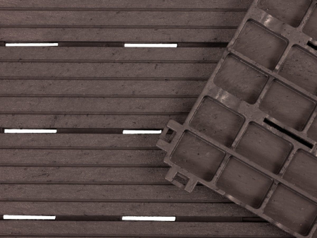 Set 6 dale terasa din compozit, model Cosmo, 30cmx30cm, culoare mocha [3]