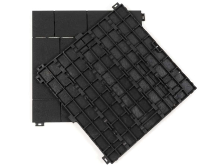 Set 6 dale terasa din compozit, model Mozaic 30cmx30cm, culoare antracit [5]