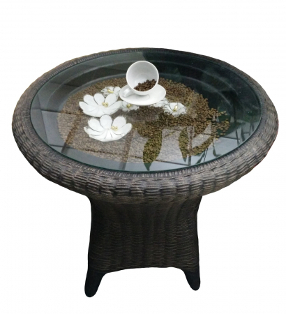 Set Rattan PE Masă RATTAN 680 cu 2 scaune, imitație ratan [3]