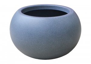 Ghivece moderne RONDO - Ghiveci PE modern, rotund, imitație granit, model SWING LOW L