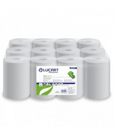 CONSUMABILE - Prosop rola hartie reciclata Lucart Eco 55 metri