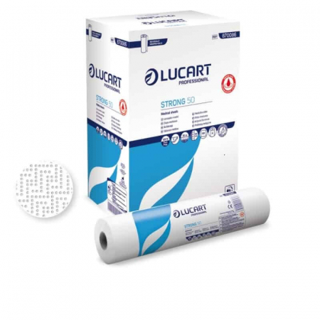 CONSUMABILE - Rola medicala cearceaf hartie Lucart Strong 50 m